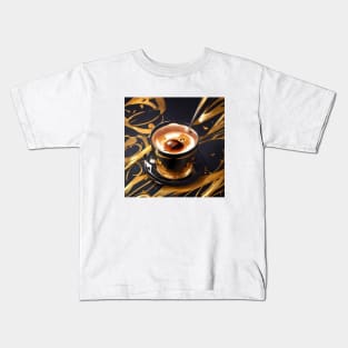 Coffee Vintage Retro Since Established Decaf Kids T-Shirt